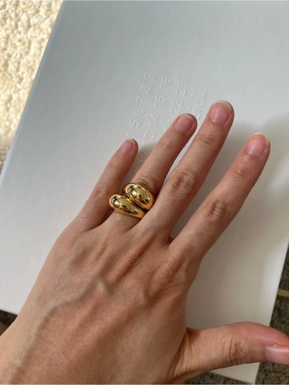 Baublebar Gold Cloud Rings (set of 2)